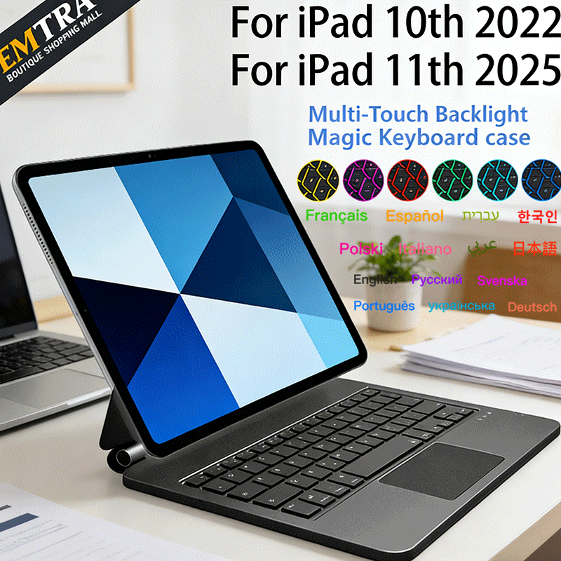 Tablet Keyboard Case - Funda con Teclado Bluetooth para iPad