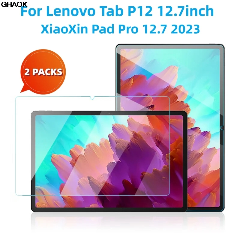 Lenovo Tablet P12 Accessories - Protector de pantalla HD templado para