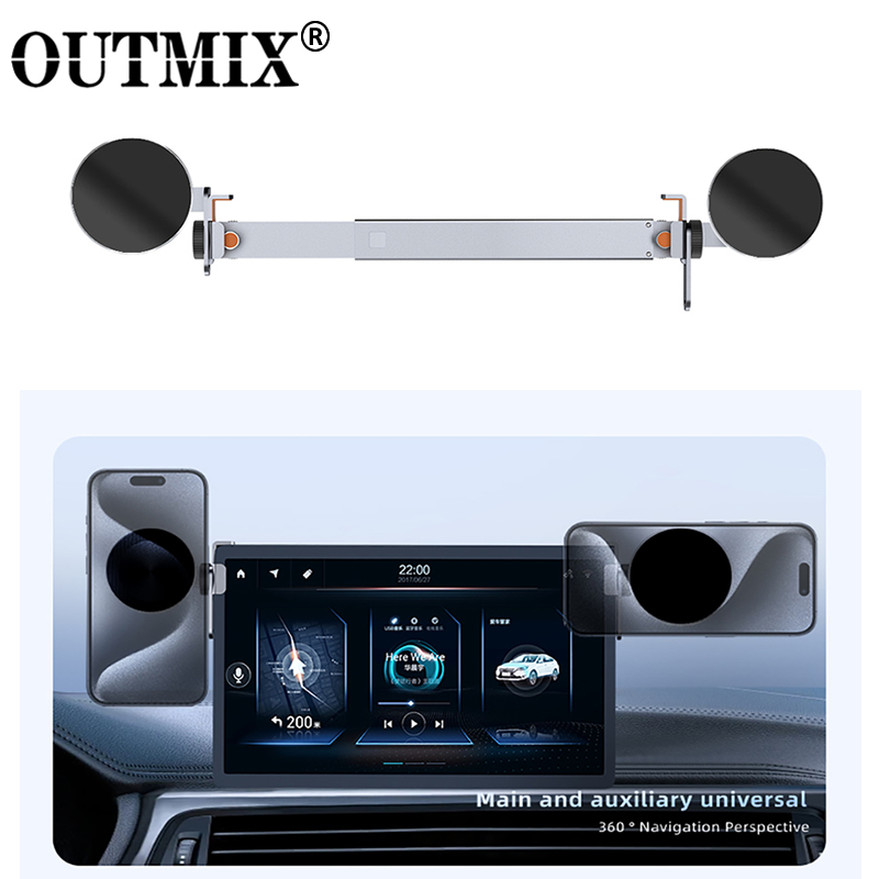 Tesla Tablet Accessories - Soporte Metálico Giratorio 360° para Teléfono/Tablet
