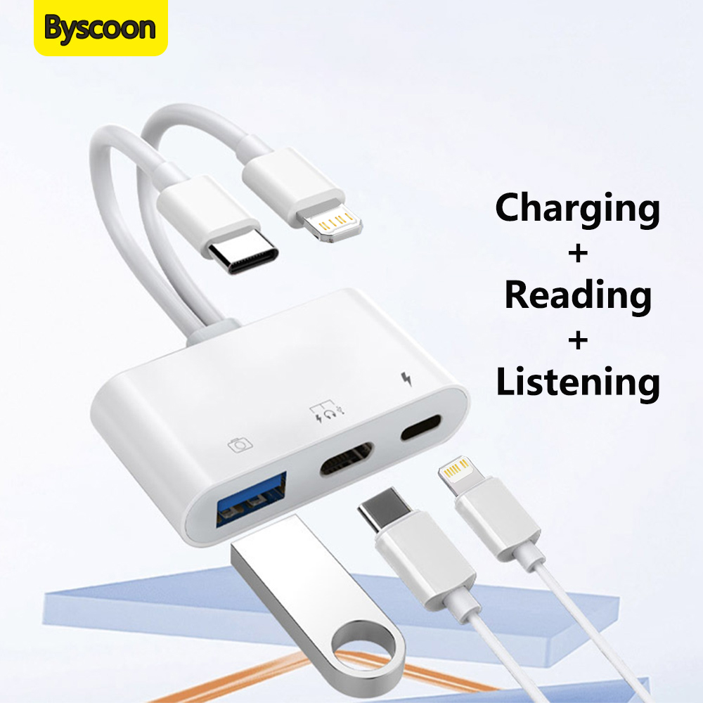 Wired Earphone Lightning - 2 en 1 Lightning tipo C