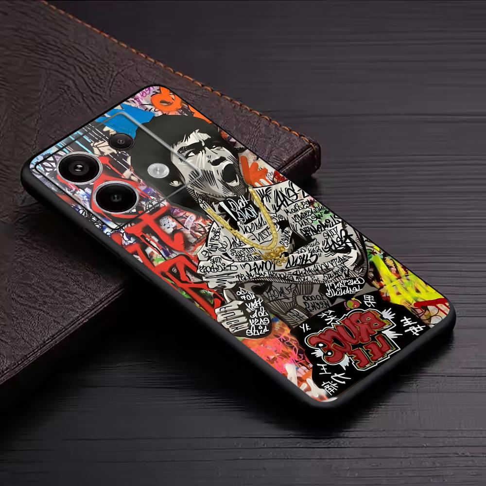 Banksy Graffiti Art funda de t - Xiaomi Redmi Note 14 reseña y precio