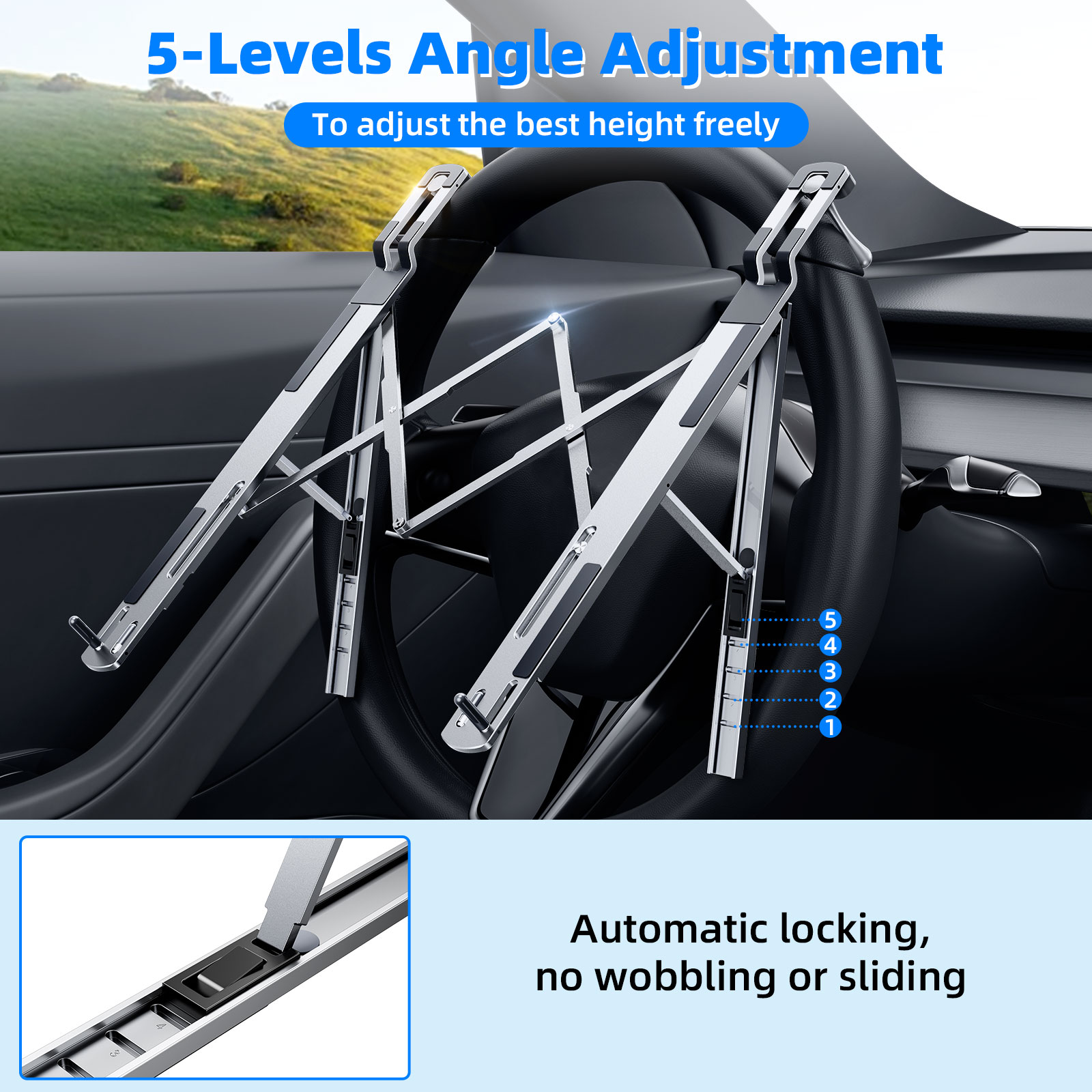 Soporte para Laptop de Auto Ea - Tesla Tablet Accessories reseña y precio