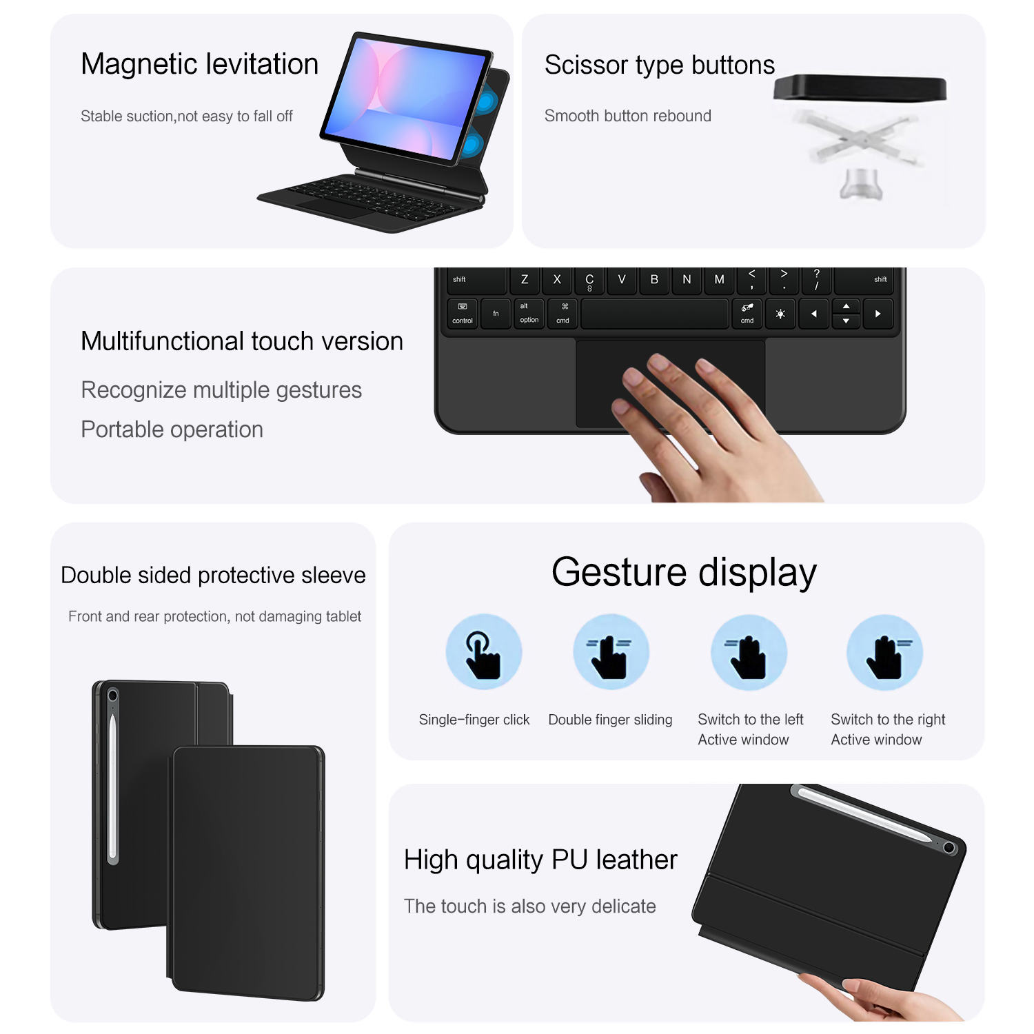 Teclado Mágico para Samsung Ga - Vortex Tablet Accessories reseña y precio