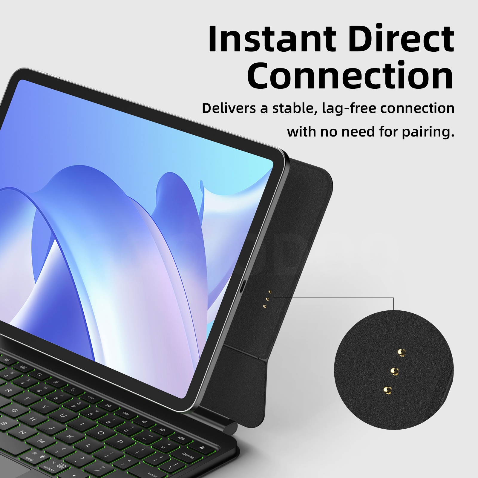 GOOJODOQ-funda con teclado mág - Tablet Accessories Choice Store reseña y precio
